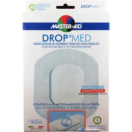 MASTER AID Drop Med Αντικολλητικές Αυτοκόλλητες Γάζες 10x12 5τμχ