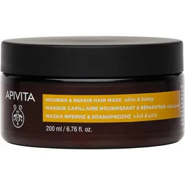 APIVITA Hair Mask, Μάσκα Μαλλιών Θρέψης & Επανόρθωσης με Ελία & Μέλι 200ml