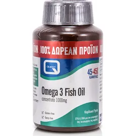 Quest Omega 3 Fish Oil 1000 Mg 45+45 Κάψουλες
