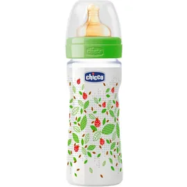 CHICCO Μπιμπερό Πλαστικό με Θηλή από Καουτσούκ 2m+ με Μέτρια Ροή 250ml