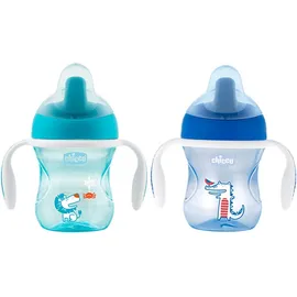 CHICCO Training Cup 6m+, Εκπαιδευτικό Κύπελλο Μπλε - 200ml