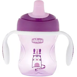 CHICCO Ποτηράκι Εκπαιδευτικό Training Cup Ροζ 6m+ 200ml 1τμχ