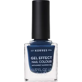 KORRES Gel Effect Nail Colour No.84 Indigo Blue Βερνίκι Νυχιών 11ml