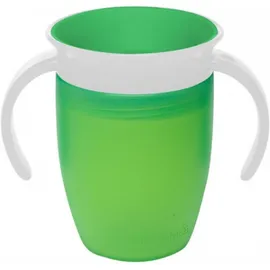 MUNCHKIN - Miracle 360° Cup Κύπελλο Εκπαιδευτικό με Λαβές, Πράσινο 207ml