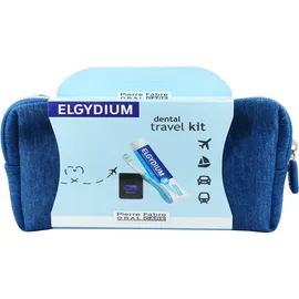 ELGYDIUM Dental Travel Kit Μπλε Νεσεσέρ με 3 τμχ.