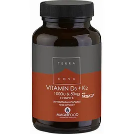 TERRANOVA Vitamin D3 1000iu & K2 (as MenaQ7®) 50 µg Complex 50 Φυτικές Κάψουλες