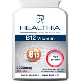 HEALTHIA Vitamin B12  1000mcg - 100 ταμπλέτες