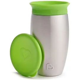 MUNCHKIN Miracle 360° Stainless Steel Sippy Cup, Πράσινο- 296ml