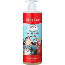 CHILDS FARM Hair & Body Wash, 2 σε 1 Σαμπουάν & Αφρόλουτρο Σώματος, Γλυκό Πορτοκάλι- 500ml
