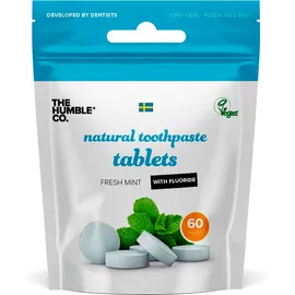 THE HUMBLE CO Natural Toothpaste Tablets, Οδοντόκρεμα σε Ταμπλέτες με Fluoride - 60τμχ
