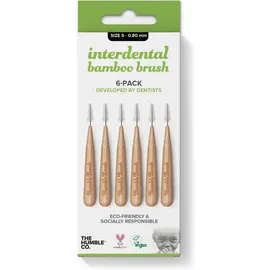 THE HUMBLE CO Interdental Bamboo Brush, Μεσοδόντια Βουρτσάκια Νο5 - 0.80mm - 6τμχ