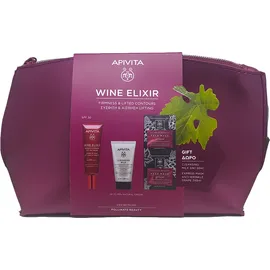 APIVITA Σετ Wine Elixir, Αντιρυτιδική Κρέμα Σύφιξης SPF30 - 40ml & Cleansing Milk 3 σε 1 - 50ml & Express Beauty Mask με Σταφύλι - 2x8ml