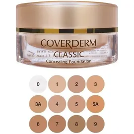 COVERDERM Classic Waterproof Concealing Foundation SPF30, no.1 - 15ml