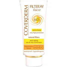 COVERDERM Filteray Face SPF60, Αντηλιακή Κρέμα Προσώπου - 50ml