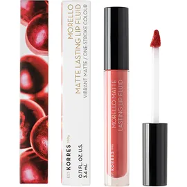 KORRES Morello Matte Lasting Lip Fluid, 41 Pink Lemonade - 3.4ml
