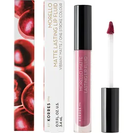 KORRES Morello Matte Lasting Lip Fluid, 72 Blueberry Popsicle - 3.4ml