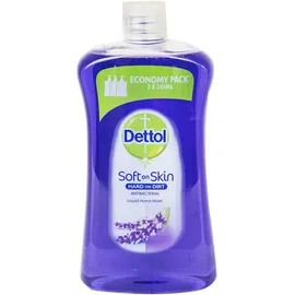 Dettol Lavender Soft On Skin Hard On Dirt Refill Liquid Soap 750ml