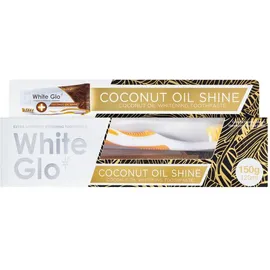 WHITE GLO Coconut Oil Shine - Λευκαντική Οδοντόκρεμα 150gr + ΔΩΡΟ Οδοντόβουρτσα