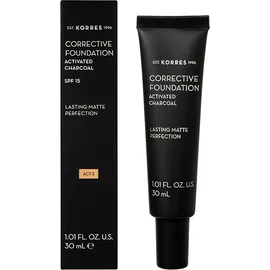 KORRES Corrective Foundation Activated Charcoal SPF15 ACF3 - 30ml