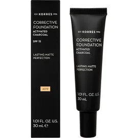 KORRES Corrective Foundation Activated Charcoal SPF15 ACF2 - 30ml