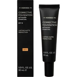 KORRES Corrective Foundation Activated Charcoal SPF15 ACF4 - 30ml