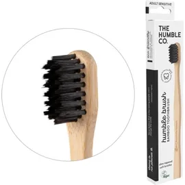 THE HUMBLE CO Humble Brush, Οδοντόβουρτσα Bamboo Ενηλίκων - Sensitive Μαύρο