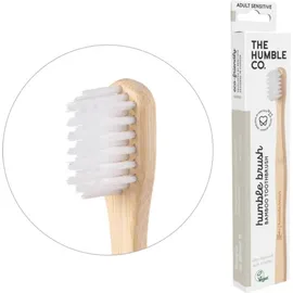 THE HUMBLE CO Humble Brush, Οδοντόβουρτσα Bamboo Ενηλίκων - Sensitive Λευκή