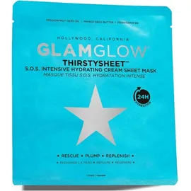 GLAMGLOW Thirstysheet S.O.S. Intensive Hydrating Sheet Mask, Υφασμάτινη Μάσκα Ενυδάτωσης -  1τεμ