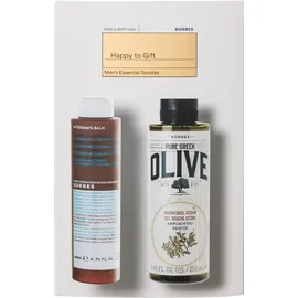 KORRES Σετ Αφρόλουτρο Pure Greek Olive - 250ml & Γαλάκτωμα για μετά το Ξύρισμα Calendula & Ginseng - 200ml