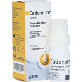 SANTEN Cationorm Eye Drops, Οφθαλμικές Σταγόνες - 10ml