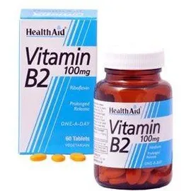 Health Aid Vitamin B2 (Riboflavin) 100mg 60tabs