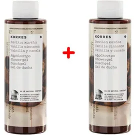 Korres αφρόλουτρο βανίλια- κανέλα 250ml 1+1 Δώρο