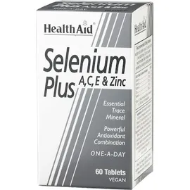 Health Aid Selenium Plus (Vitamins A,C,E)  Zinc 60tabs