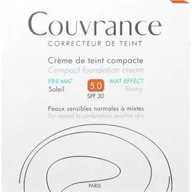 Avene Couvrance Creme de teint compacte FINI MAT SPF30 Soleil 5.0 10g