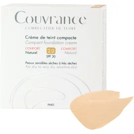 Avene Couvrance Creme de teint compacte CONFORT SPF30 Naturel 2.0 10g