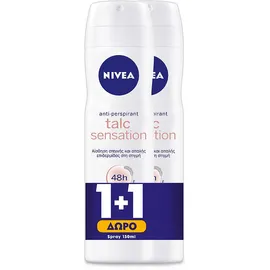 NIVEA Spray Talc Sensation 150ml 1+1 Δώρο