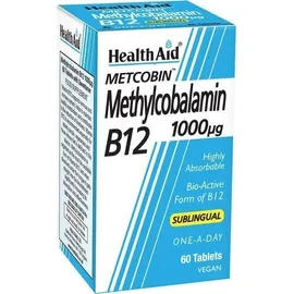 HealthAid Metcobin Methylcobalamin B12 1000mg 60tabs