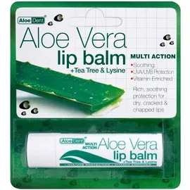 Optima Aloe Vera Lip Balm +Tea Tree & Lysine 4g