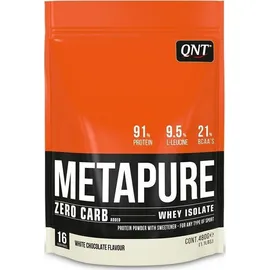 QNT Metapure Zero Carb Whey Isolate Protein Powder White Chocolate 480gr