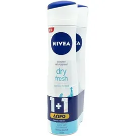 NIVEA Dry Fresh Spray 150ml 1+1 Δώρο