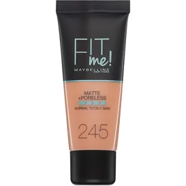 Maybelline Fit Me Matte & Poreless Liquid Foundation For Normal To Oily Skin 245 Classic Beige 30ml