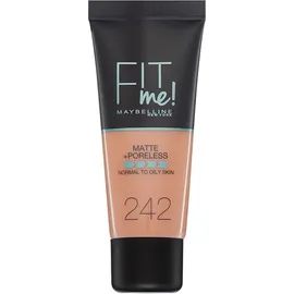 Maybelline Fit Me Matte & Poreless Liquid Foundation For Normal To Oily Skin 242 Light Honey 30ml