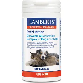 Lamberts Pet Nutrition Chewable Glucosamine Complex for Cats & Dogs 90tabs