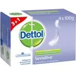 Dettol Soap για Ευαίσθητες Επιδερμίδες 3+1 Δώρο 4X100gr