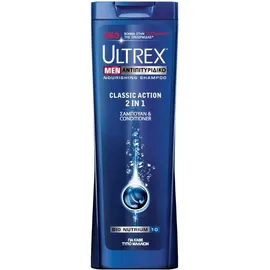 Ultrex Men Αντιπιτυριτιδικό Σαμπουάν για Κάθε Τύπο Μαλλιών Classic Action 2in1 360ml