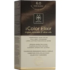Apivita My Color Elixir Kit Μόνιμη Βαφή Μαλλιών 6.0 Ξανθό Σκούρο