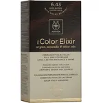 Apivita My Color Elixir kit Μόνιμη Βαφή Μαλλιών 6.43 ΞΑΝΘΟ ΣΚΟΥΡΟ ΧΑΛΚΙΝΟ ΜΕΛΙ