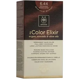 Apivita My Color Elixir kit Μόνιμη Βαφή Μαλλιών 6.44 ΞΑΝΘΟ ΣΚΟΥΡΟ ΕΝΤΟΝΟ ΧΑΛΚΙΝΟ