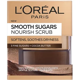 L'Oreal Paris Smooth Sugars Nourish Cocoa Face And Lip Scrub 50ml