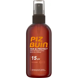Piz Buin Tan & Protect Sun Oil Spray SPF15 Αντηλιακό Λάδι Μέτριας Προστασίας 150ml